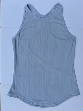 lululemon athletica Light Blue Ribbed Tank Top